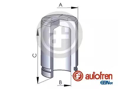 Поршень заднього супорта Vito 96-03 33x55.25mm, AUTOFREN (D025117)