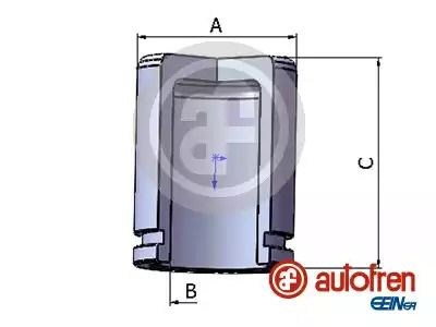 Поршень переднього супорта Yaris (51x47,8 мм) 99-05, автофрен (D025290)