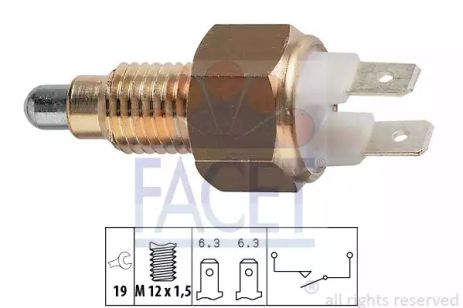 Датчик заднього ходу Golf 1.3-1.8 83-91, FACET (76009)