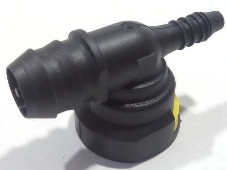 Соединительный штуцер топливного трубопровода иномарки D 17,5 мм/ID 17 мм/ID 8мм ЗАВОД (угол) двойной Соединительный штуцер топливного трубопровода иномарки D 17,5 мм/ID 17 мм/ID 8мм ЗАВОД (угол) двойной