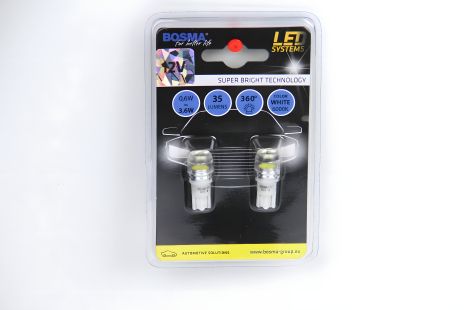 Автолампа T10 LED 12V 1xSMD 7080 LED, белая, 2шт BOSMA (4014) Автолампа T10 LED 12V 1xSMD 7080 LED, белая, 2шт BOSMA (4014)