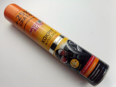 Полироль ''торпеды''(спрей) Moje Auto (19-009), ваниль 750гр Полироль ''торпеды''(спрей) Moje Auto (19-009), ваниль 750гр