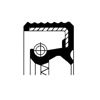 Сальник диференціалу/КПП VAG 48X62X7 ACM BASLDRWX7 , CORTECO (12015555B)