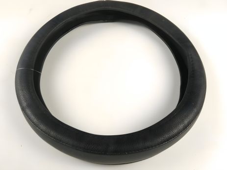 Сірий/чорний чохол кермового колеса "AMTRA" (H-01/03ЧС) "M" 37-39 см