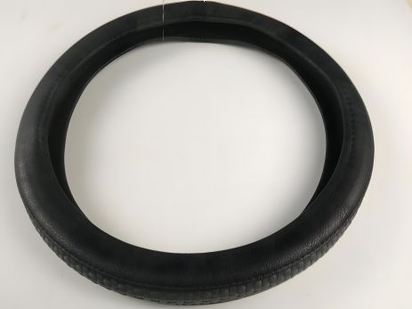 Чохол для керма "AMTRA" (H-01/04ЧС) "M" 37-39 см сірий/чорний