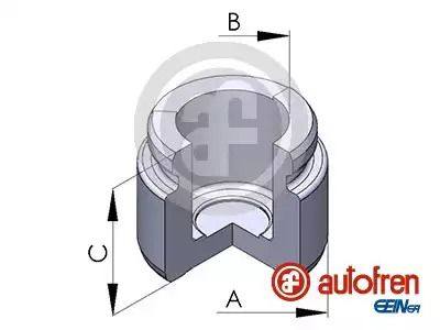 Поршень заднього супорта Astra F/Kadett E/Omega A/Vectra A/B 35x28,6, AUTOFREN (D025270)
