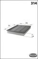Фільтр повітряний SEAT EXEO, AUDI A4, MECAFILTER (ELP3958) Фільтр повітряний SEAT EXEO, AUDI A4, MECAFILTER (ELP3958)