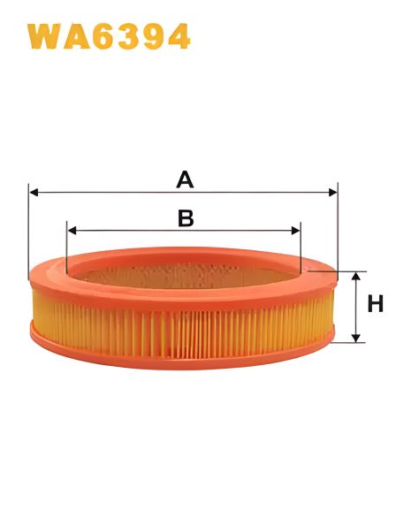 Повітряний фільтр для MARUTI 800, FSO 127P, DAIHATSU CUORE, WIX FILTERS (WA6394) Повітряний фільтр для MARUTI 800, FSO 127P, DAIHATSU CUORE, WIX FILTERS (WA6394)