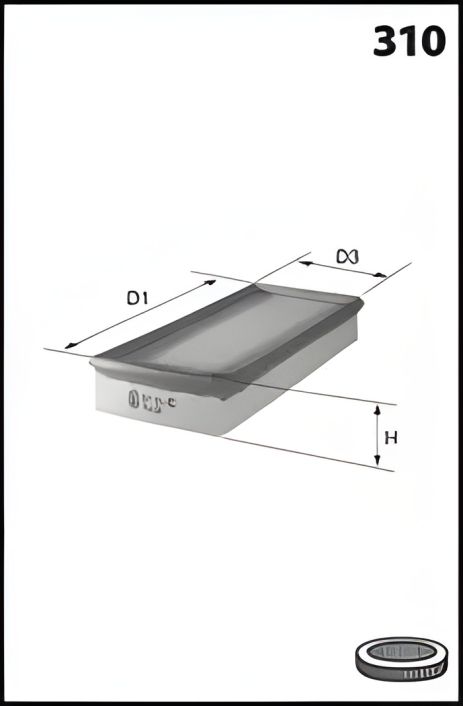 Воздушный фильтр DS DS, PEUGEOT 308, MECAFILTER (ELP9382)