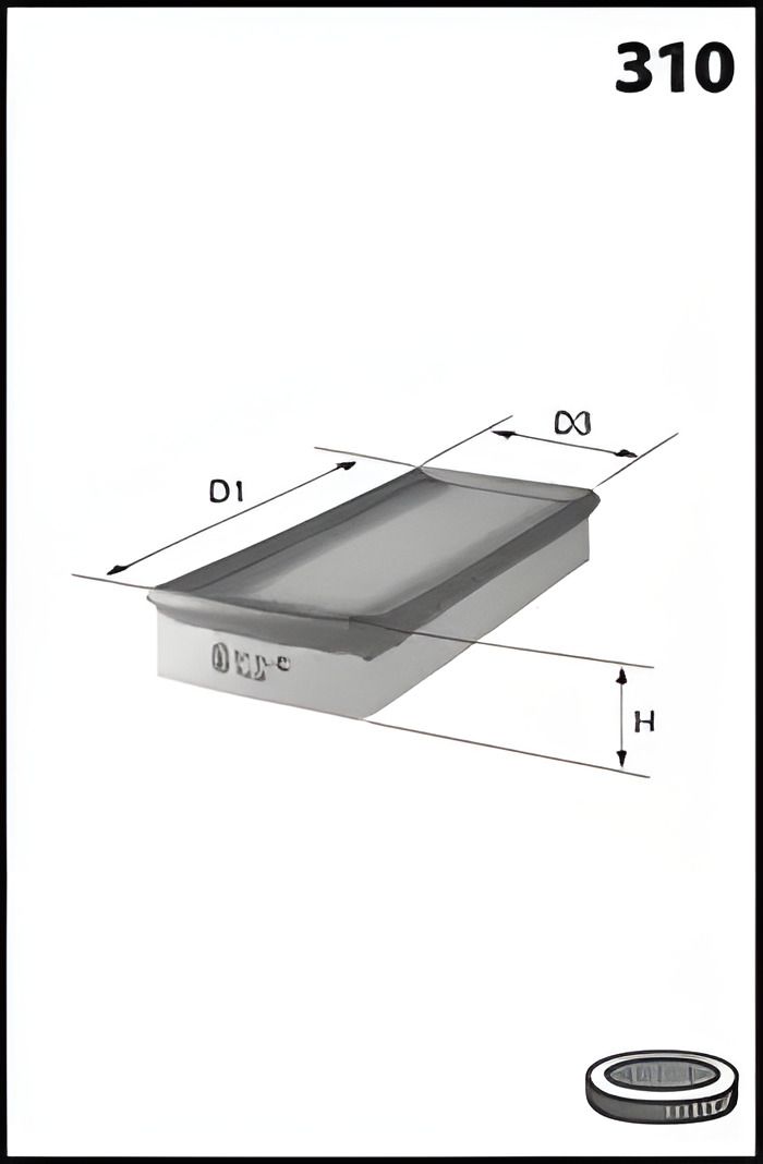Повітряний фільтр BMW Z3, Mecafilter (ELP3668) Повітряний фільтр BMW Z3, Mecafilter (ELP3668)