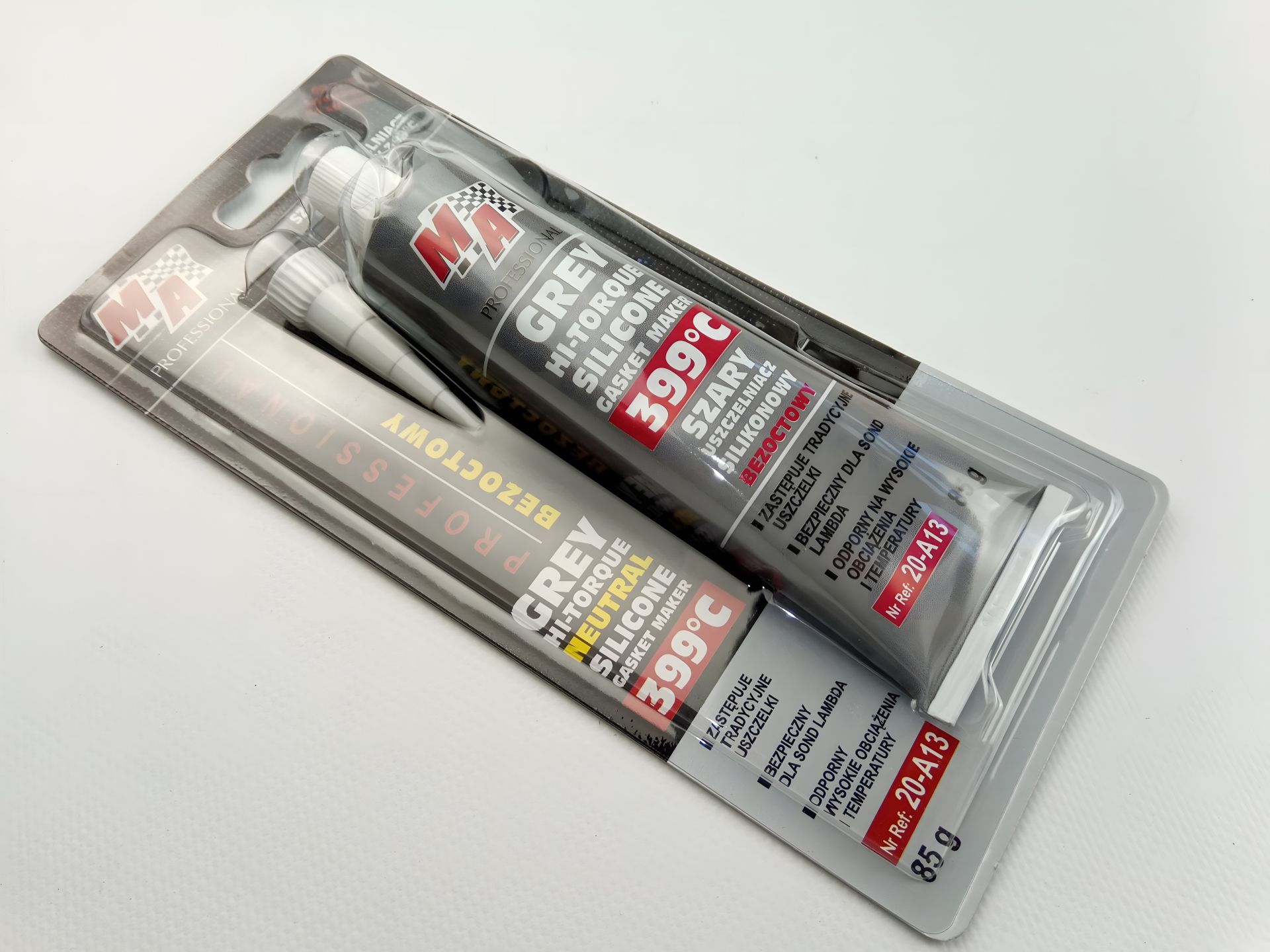 Сірий герметик Moje Auto (20-A13) 85г., -54°С+399°С Сірий герметик Moje Auto (20-A13) 85г., -54°С+399°С