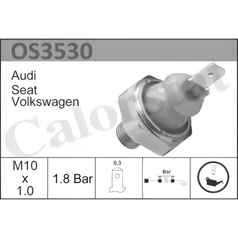 Тиску оливи датчик VW GOLF, SEAT CORDOBA, AUDI A4, CALORSTAT BY VERNET (OS3530) Тиску оливи датчик VW GOLF, SEAT CORDOBA, AUDI A4, CALORSTAT BY VERNET (OS3530)