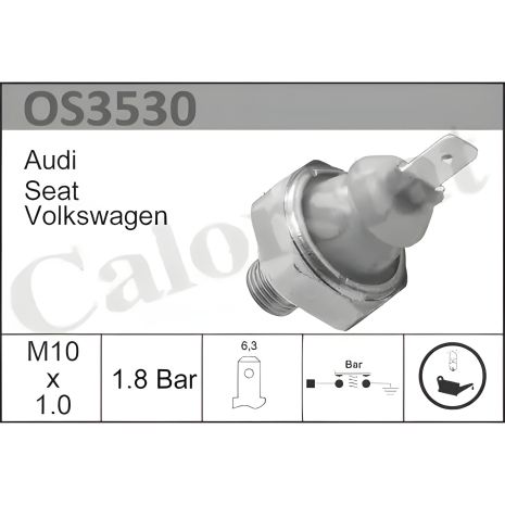 Датчик масла давления для VW GOLF, SEAT CORDOBA, AUDI A4, CALORSTAT BY VERNET (OS3530)