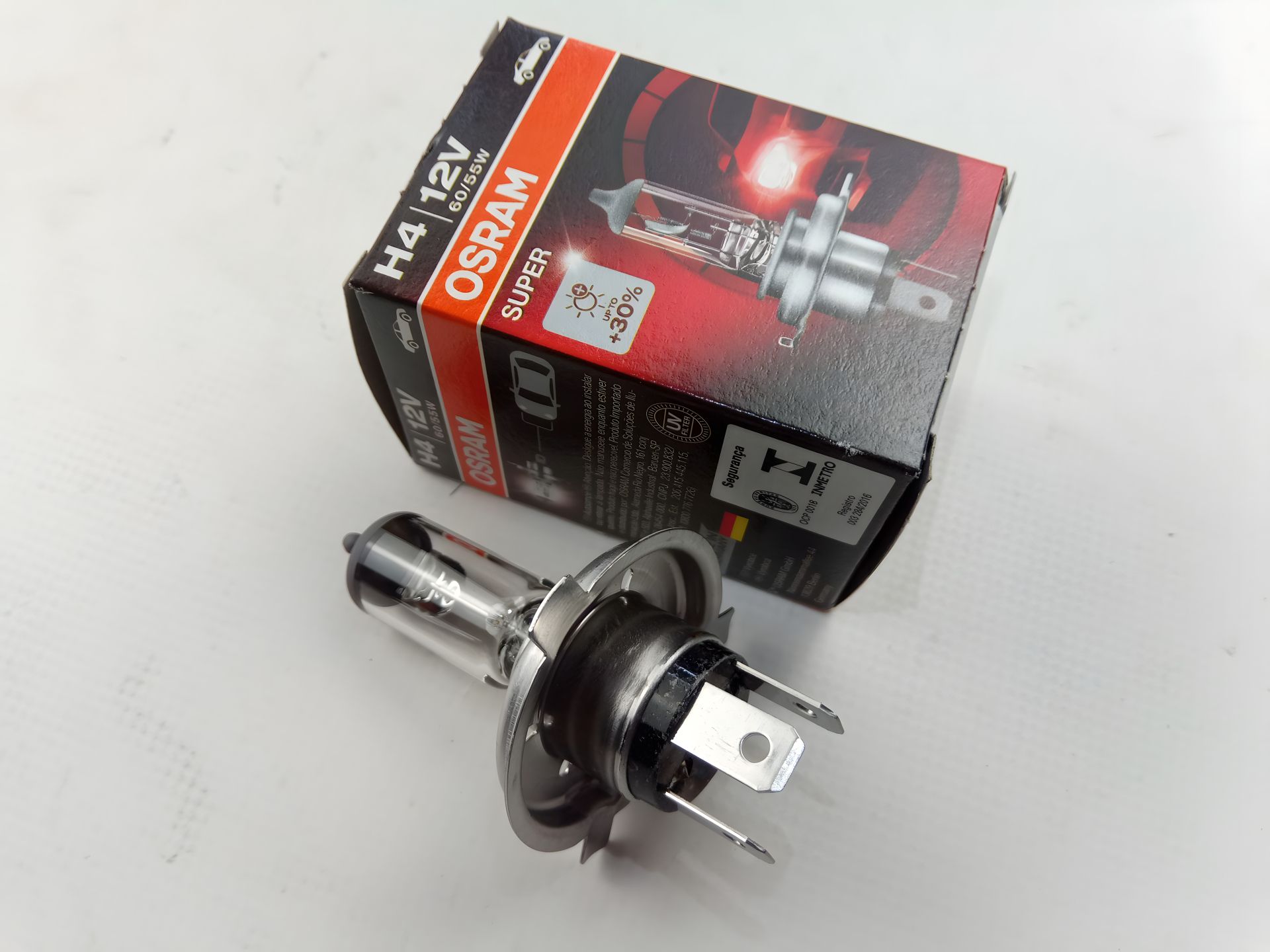 Лампа OSRAM H4 12v 60/55-43 SUPER (+ 30) (64193 SUP) 1 шт. Лампа OSRAM H4 12v 60/55-43 SUPER (+ 30) (64193 SUP) 1 шт.