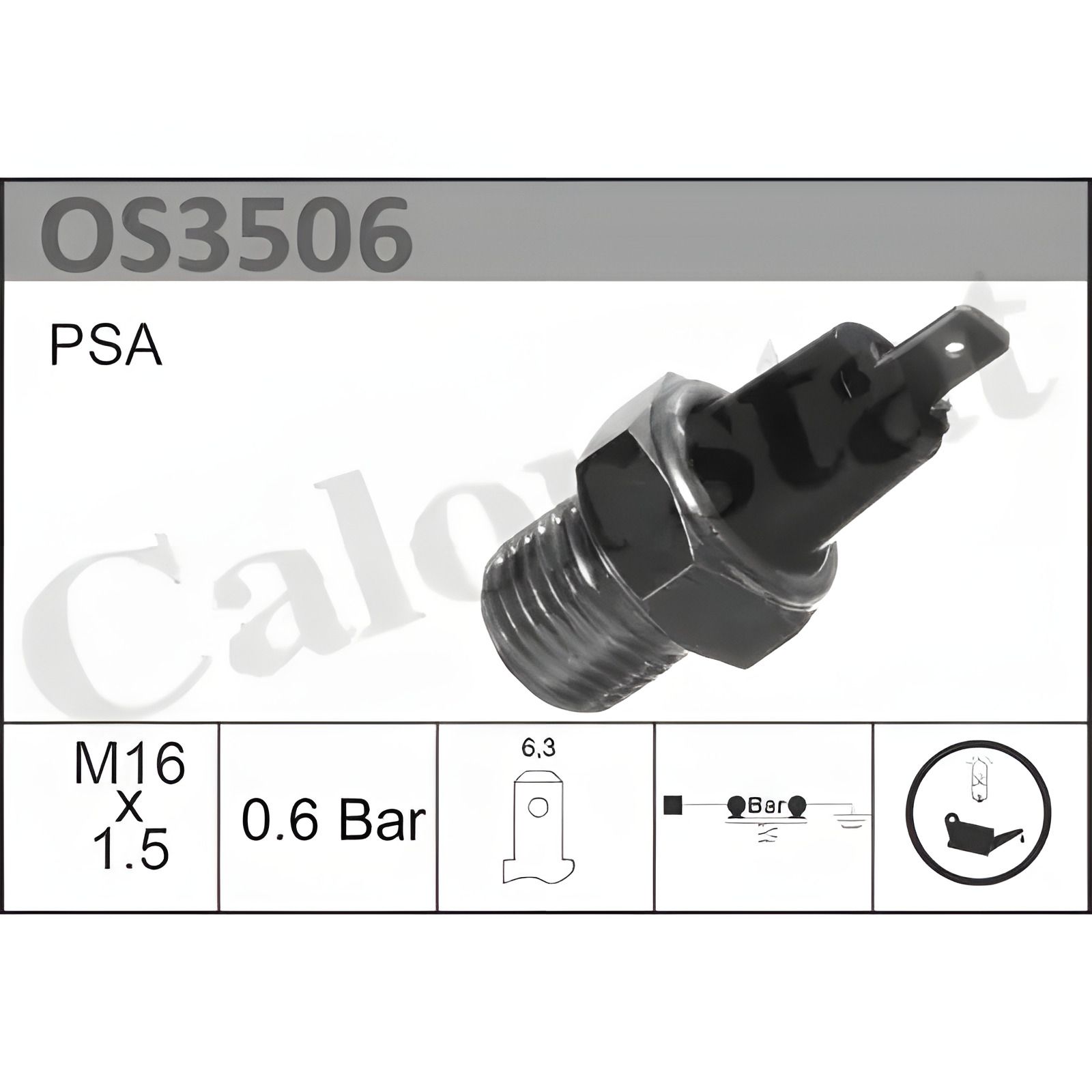 Датчик тиску оливи FORD SCORPIO, CITROËN ZX, ROVER 400, CALORSTAT BY VERNET (OS3506) Датчик тиску оливи FORD SCORPIO, CITROËN ZX, ROVER 400, CALORSTAT BY VERNET (OS3506)