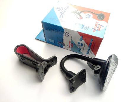 Держатель телефона на лобовое стекло, 12 Atelie (951849) с зажимом на гибкой ножке и поддержкой до 110 мм