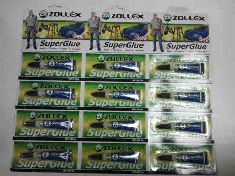 Super Clue Zollex Superglue (3g.) (12 шт. У пакеті)