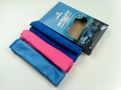 12 Серветка мікрофібра/30х40 см/набір (синя, рожева, блакитна) Atelie (951540) 12 Серветка мікрофібра/30х40 см/набір (синя, рожева, блакитна) Atelie (951540)