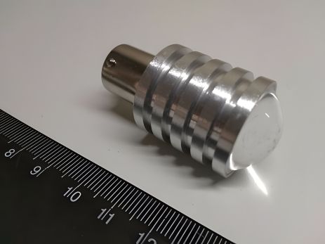 Світлодіодна лампа с/ц 12V P21W 1156 Лінза 1,5W (срібний корпус) білий Світлодіодна лампа с/ц 12V P21W 1156 Лінза 1,5W (срібний корпус) білий