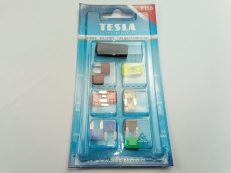 Tesla Fuses (F116) Mini/7.5-30A/K-T 12 PCS. З пінцетом