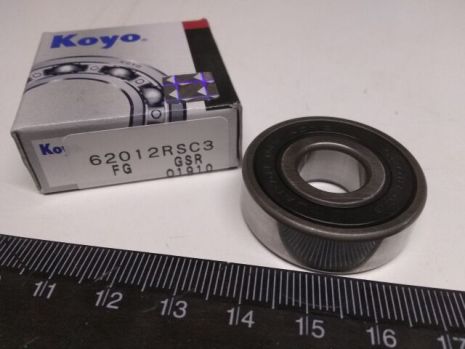 Подшипник генератора ВАЗ 2101, KOYO (6201-2RS) малый (2101-2494022) (62012RSC3)