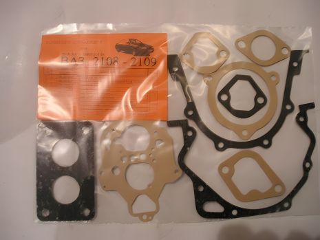 Прокладки двигуна ВАЗ 2108 (малий) к-т (папір/пароніт) Прокладки двигуна ВАЗ 2108 (малий) к-т (папір/пароніт)