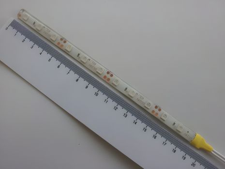 Світлодіодна стрічка 24V 20см (50 х 50) жовта