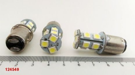 Лампа світлодіод с/ц 12V P21/5W 1157 13SMD (2 поверхи) біла