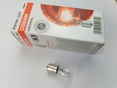 Лампа с цоколем OSRAM 12V P21W (7506) (10 шт. в уп.) (N0177322) цена за 1 шт Лампа с цоколем OSRAM 12V P21W (7506) (10 шт. в уп.) (N0177322) цена за 1 шт