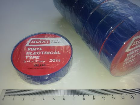 Изолента синяя APRO (ET-20 Blue) 17мм*20 м