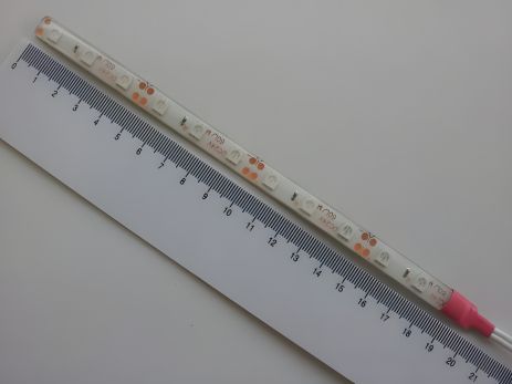 Світлодіодна стрічка 24V 20см (50 х 50) червона