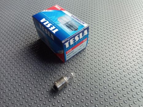 Лампа з цоколем TESLA 12V T4W (B54101) (10 шт. в уп.) (90002502), ціна за 1 шт.