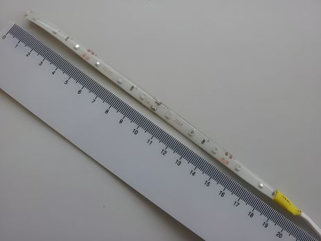 Жовта світлодіодна стрічка 24V 20см (35 х 28)