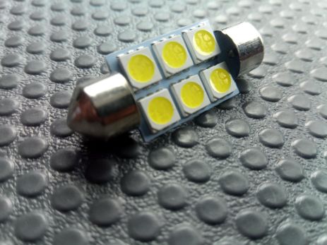 Лампа світлодіод с/ц 12V C5W 36 мм AC 6SMD (50 х 50) біла