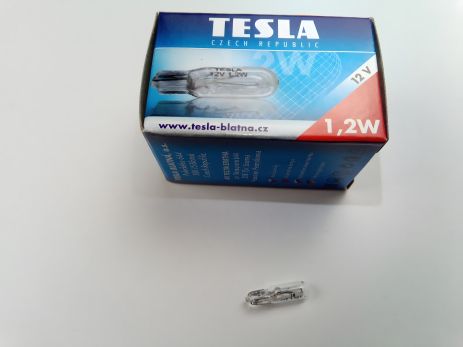 Бесцокольная лампа TESLA 12V W1,2W (B67101) (10 шт. в уп.), цена за шт. (N0177512)