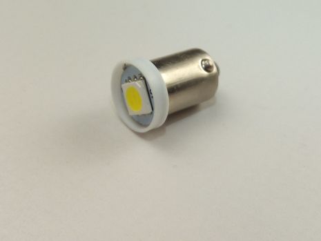 Лампа светодиод с/ц 12V T4W BA9s 1SMD белая