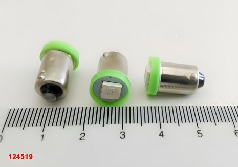 Светодиодная лампа с/ц 12V T4W BA9s 1SMD зеленая Светодиодная лампа с/ц 12V T4W BA9s 1SMD зеленая