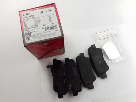 Задние тормозные колодки для Elantra 11-, TRW (GDB3494) (58302-3XA30) Задние тормозные колодки для Elantra 11-, TRW (GDB3494) (58302-3XA30)