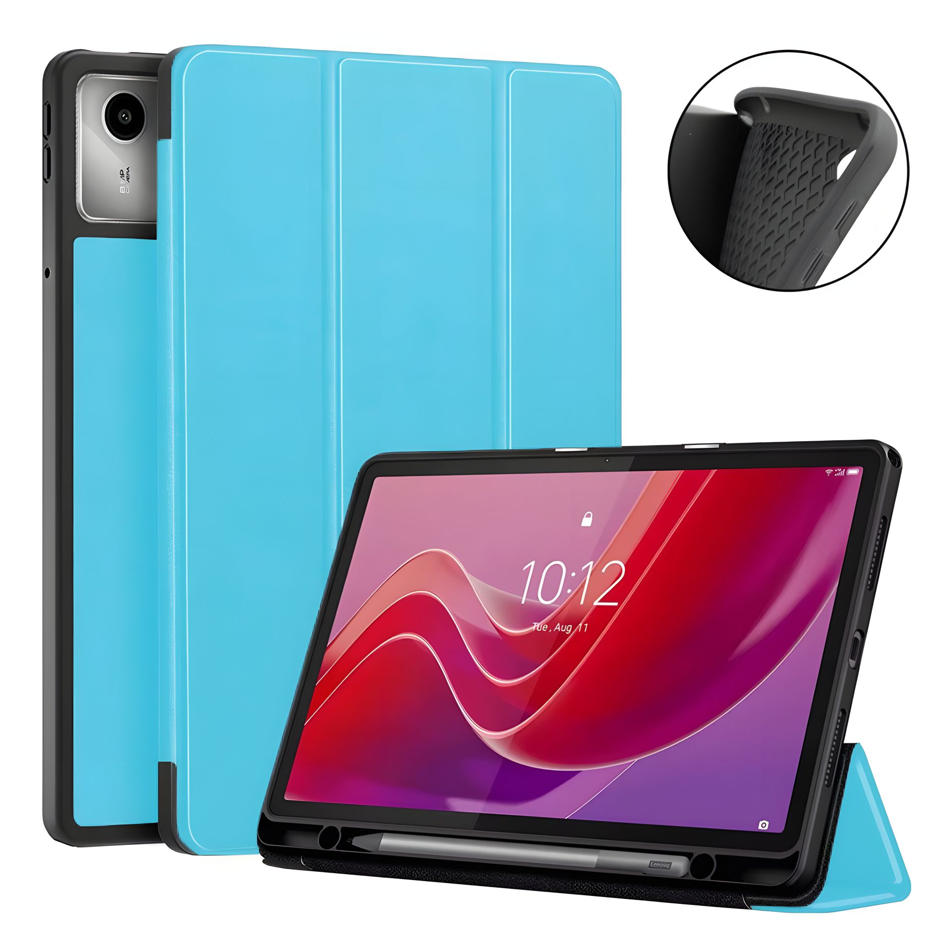 Чохол SlimTPU Active Pen Lenovo Tab M11 TB330 / Xiaoxin Pad 2024 TB331 Голубий Чохол SlimTPU Active Pen Lenovo Tab M11 TB330 / Xiaoxin Pad 2024 TB331 Голубий