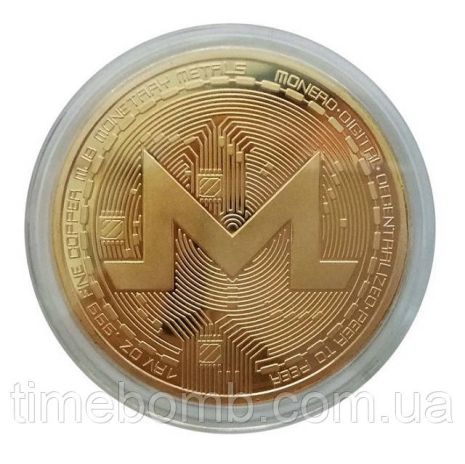 Позолочена сувенірна монета Monero