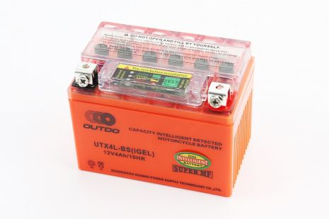 Аккумулятор 12V4Ah UTX4L-BS GEL (L113*W70*H85mm), с ИНДИКАТОРОМ