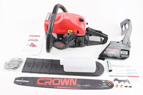 Бензопила CROWN GT5800 58 (3,5 кВт, шина 18", ланцюг 325-1,5-72зв. коло. зуб) плавний пуск