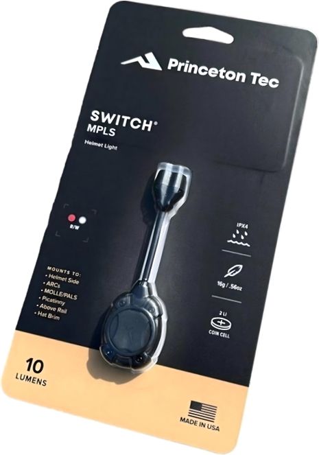 Шлемный фонарик Princeton Tec Switch MPLS Black (красные/белые светодиоды)