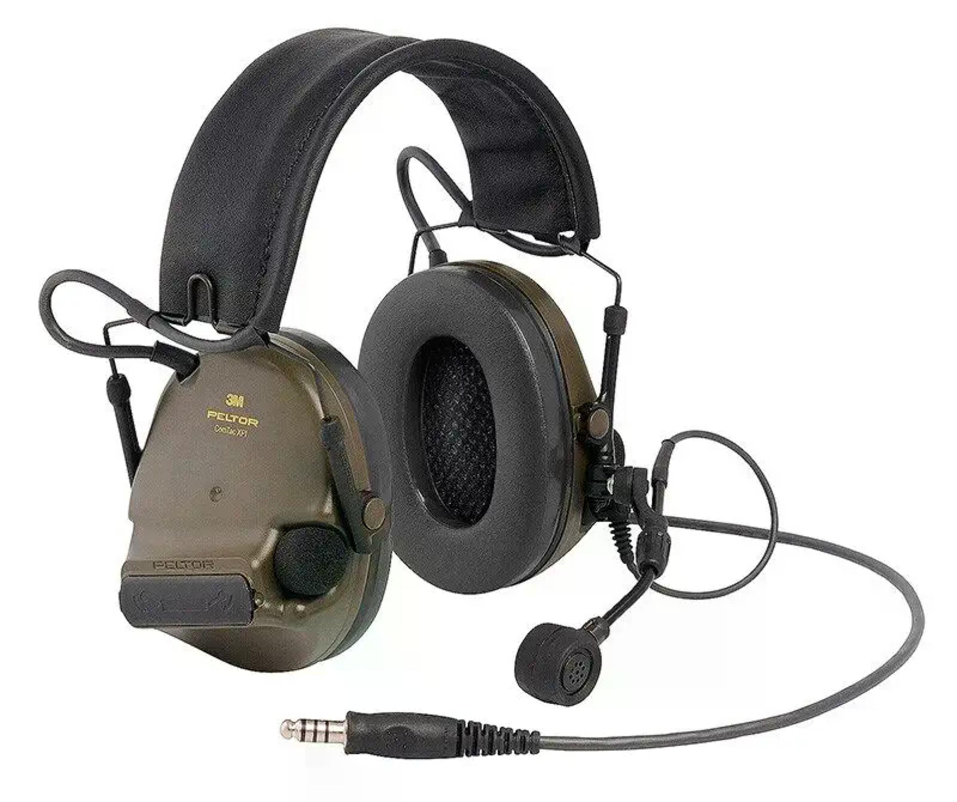 Активные тактические наушники 3M PELTOR ComTac XPI Headset, NATO (MT20H682FB-86), вертикальные с 1 аудиовыходом J11 NATO и микрофоном Активные тактические наушники 3M PELTOR ComTac XPI Headset, NATO (MT20H682FB-86), вертикальные с 1 аудиовыходом J11 NATO и микрофоном