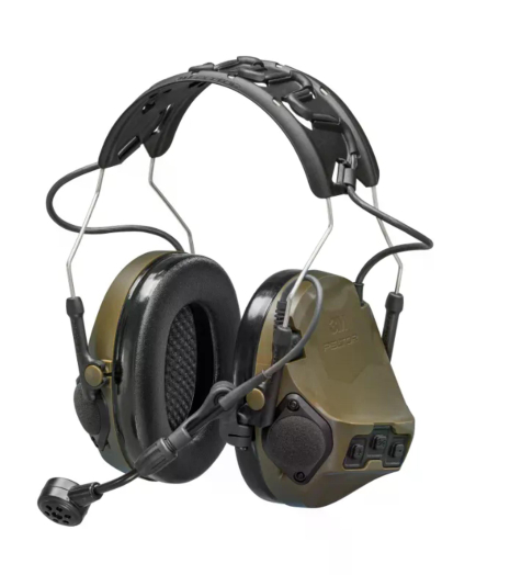 Активні тактичні навушники бездротові 3M PELTOR ComTac VII (MT14H41A-300EU GN), OD Green, вертикальні, з мікрофоном Активні тактичні навушники бездротові 3M PELTOR ComTac VII (MT14H41A-300EU GN), OD Green, вертикальні, з мікрофоном