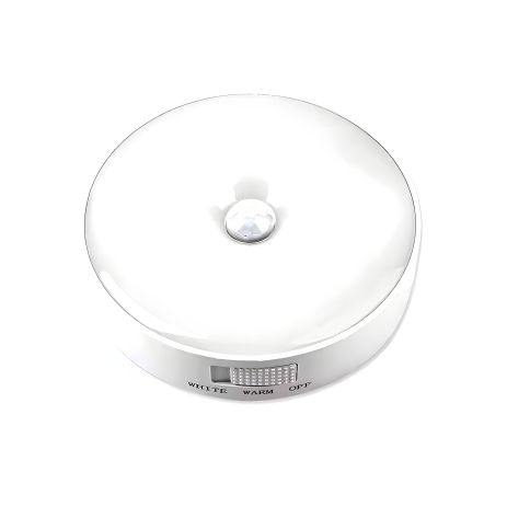 LED світильник портативний сенсорний круглий (теплий+холодний), магніт, 85мм, white LED світильник портативний сенсорний круглий (теплий+холодний), магніт, 85мм, white