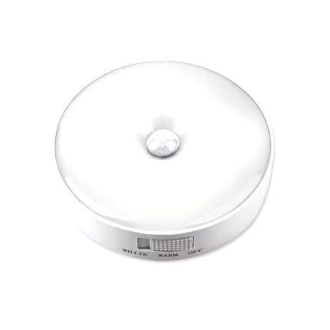 LED світильник круглий, портативний сенсорний (теплий+холодний), магніт, 85мм, white LED світильник круглий, портативний сенсорний (теплий+холодний), магніт, 85мм, white