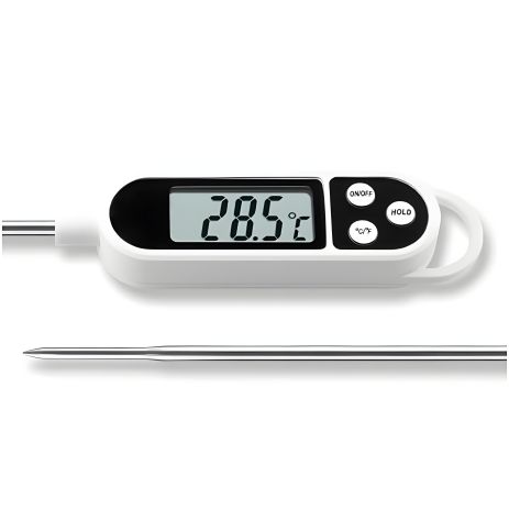 Цифровой термометр для еды с щупом TP300 white -50 - +300 градусов