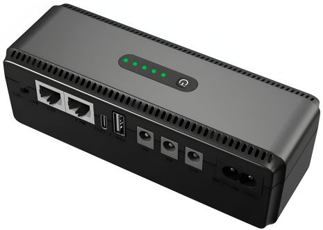 (ДБЖ) UPS для роутера/терміналу DC1018P - 12V/ 9V/ 5V 10400 mAh 18W чорний (Дизайн 3) (ДБЖ) UPS для роутера/терміналу DC1018P - 12V/ 9V/ 5V 10400 mAh 18W чорний (Дизайн 3)