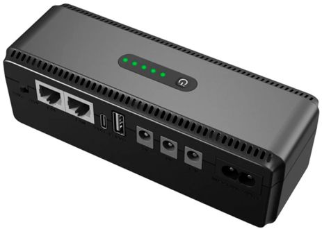 (ДБЖ) UPS для роутера/терміналу DC1018P - 12V/ 9V/ 5V 10400 mAh 18W чорний (Дизайн 3) (ДБЖ) UPS для роутера/терміналу DC1018P - 12V/ 9V/ 5V 10400 mAh 18W чорний (Дизайн 3)